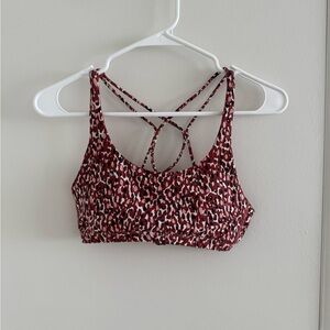 Women's Red Print Bralette
